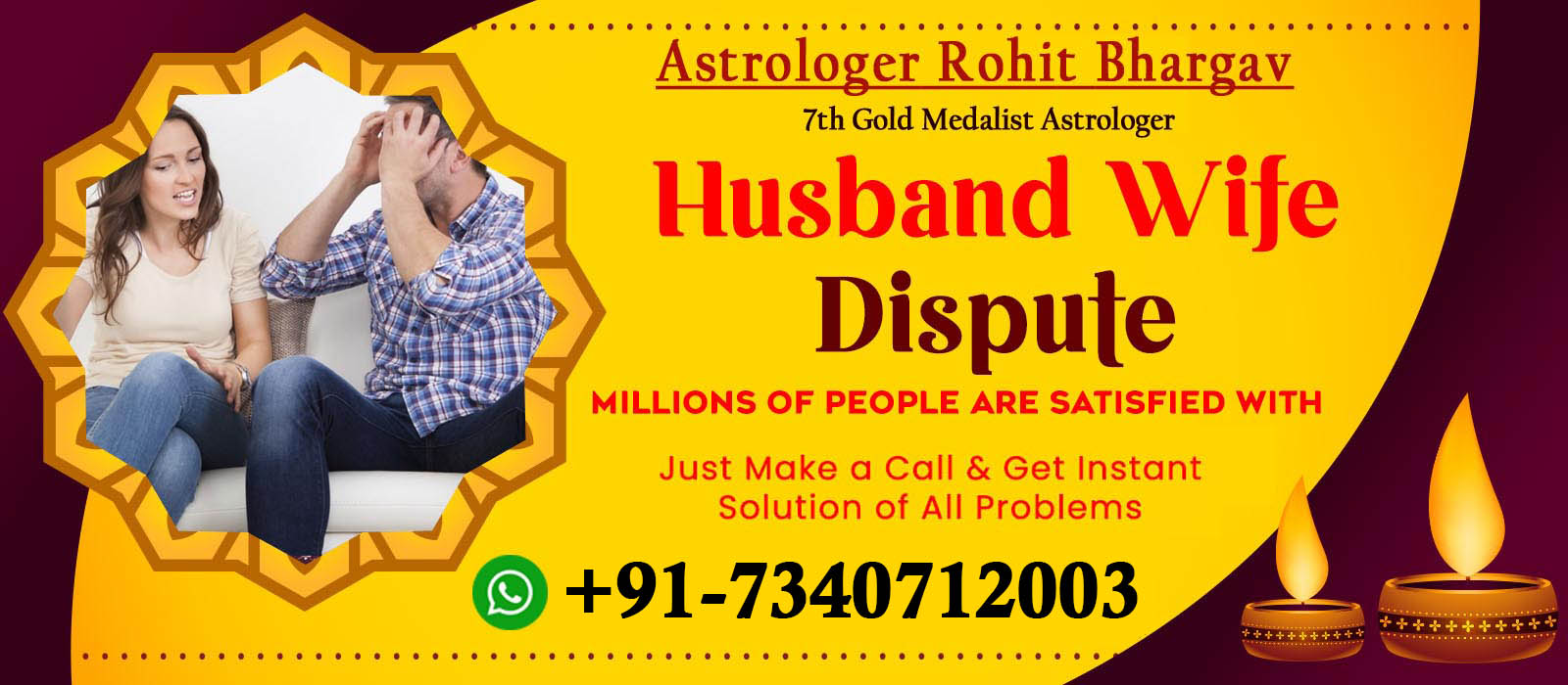 Husband Wife Problem Solution Expert Astrologer Rohit Bhargav